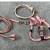 Small dog Pink Leash,collar,harness bund