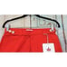 Boast Womens Size 2 Orange Red Slash Pocket Flat Front Mid Rise Chino Shorts