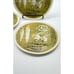 CRATE & BARREL GREEN CERAMIC ITALY SALAD PLATE VEGETABLES DINNER CAVOLO CAROTE