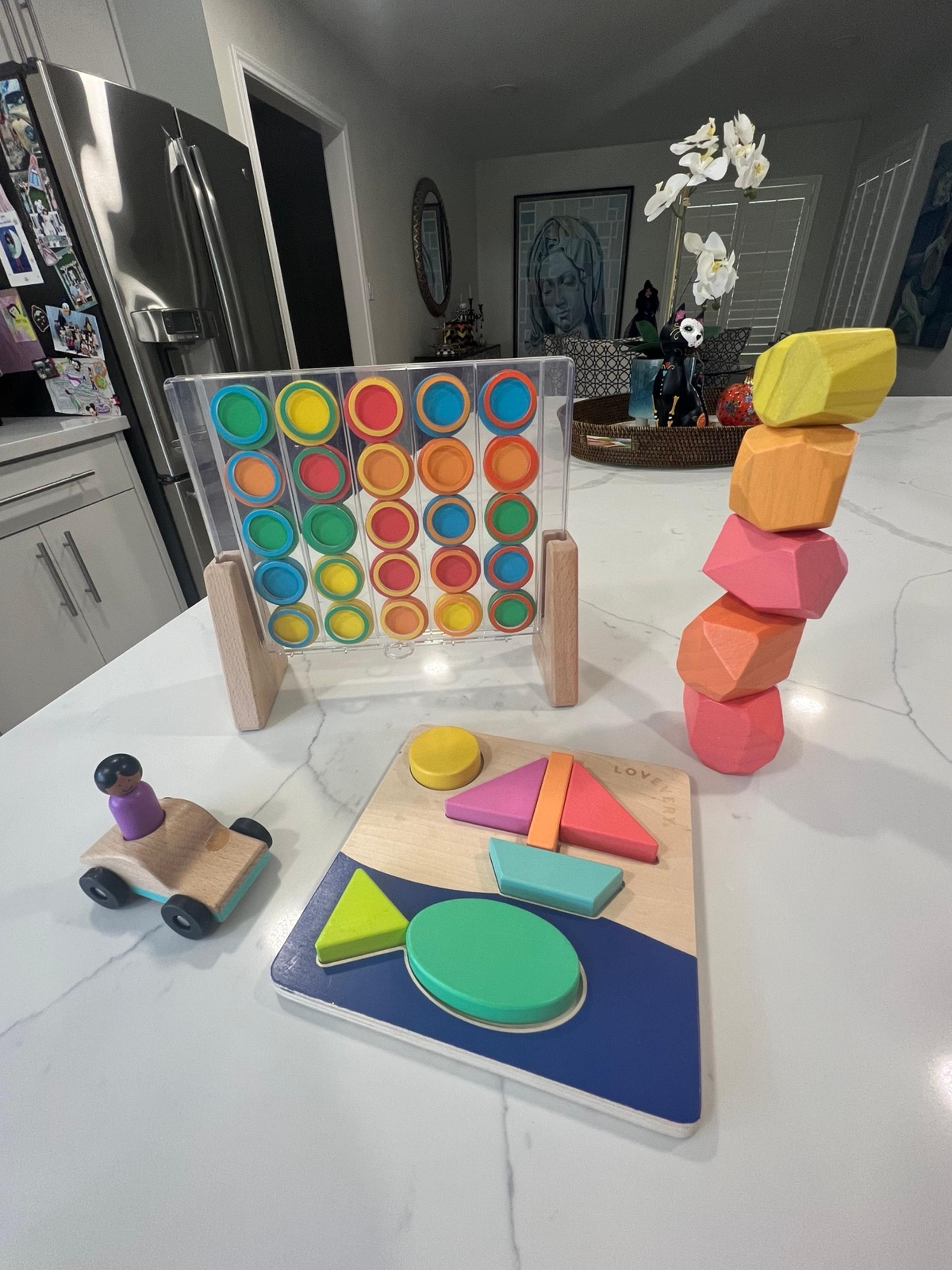 Lot of lovevery toys