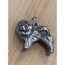 Chow Dog Sterling Silver Jewelry Charm