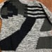 Avenues Vintage 80s 90s Geometric Knit Crewneck Sweater Black Gray Mens XL