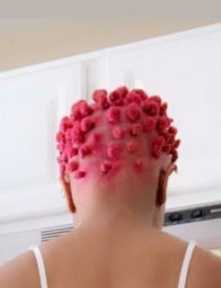 Red lace frontal