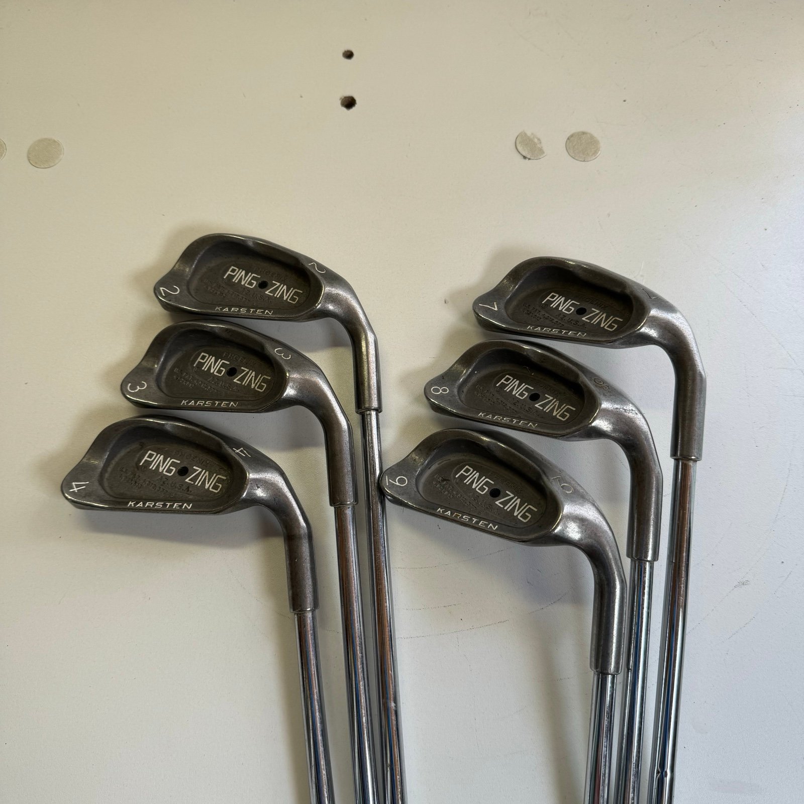 Ping ZING 2 Lefty Iron Set 9pcs 3-9+W,Sw PING ORIGINAL STEEL