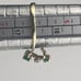 Vintage emerald and diamond bypass ring 14 karat yellow gold