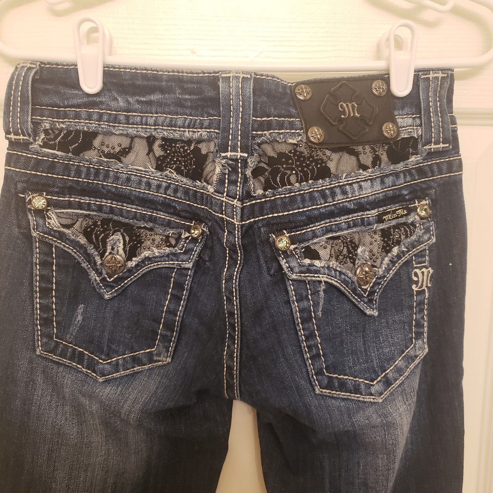 Miss Me Lace Boot Cut Jeans Size 27