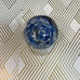 Art Glass Paperweight Swirled Blue & White Approximately 3”