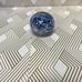 Art Glass Paperweight Swirled Blue & White Approximately 3”