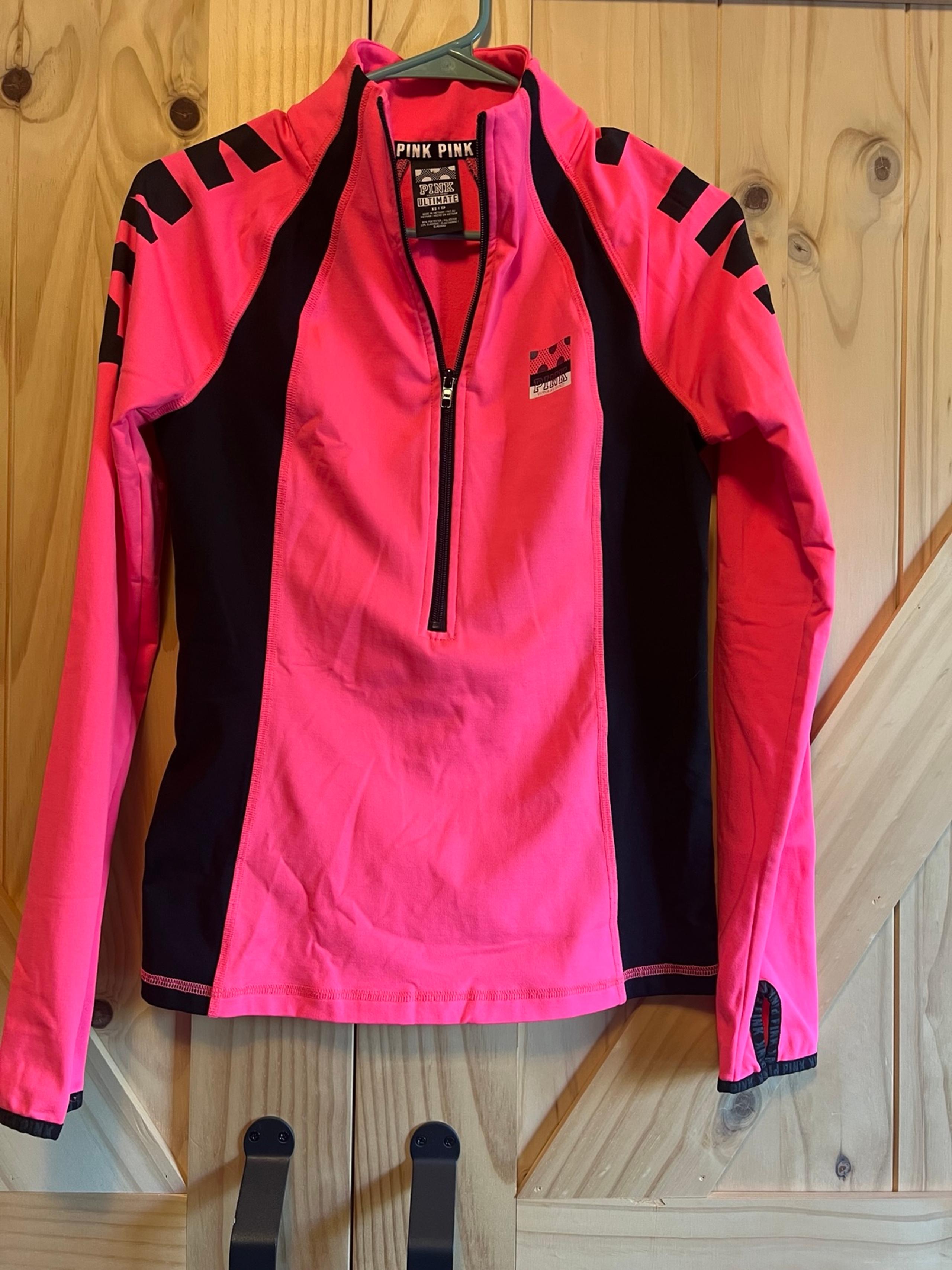 Victoria’s Secret PINK Active Ultimate Pullover Jacket Size XS. Yoga Gym 1/4 Zip