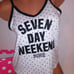 Victoria Secret PINK Tank Top Small Sleepwear Camisole Black White Polka Dots Se