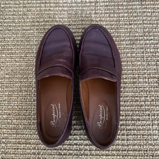 Bonpoint Adult Women's Burgandy Leather Loafers Size 36