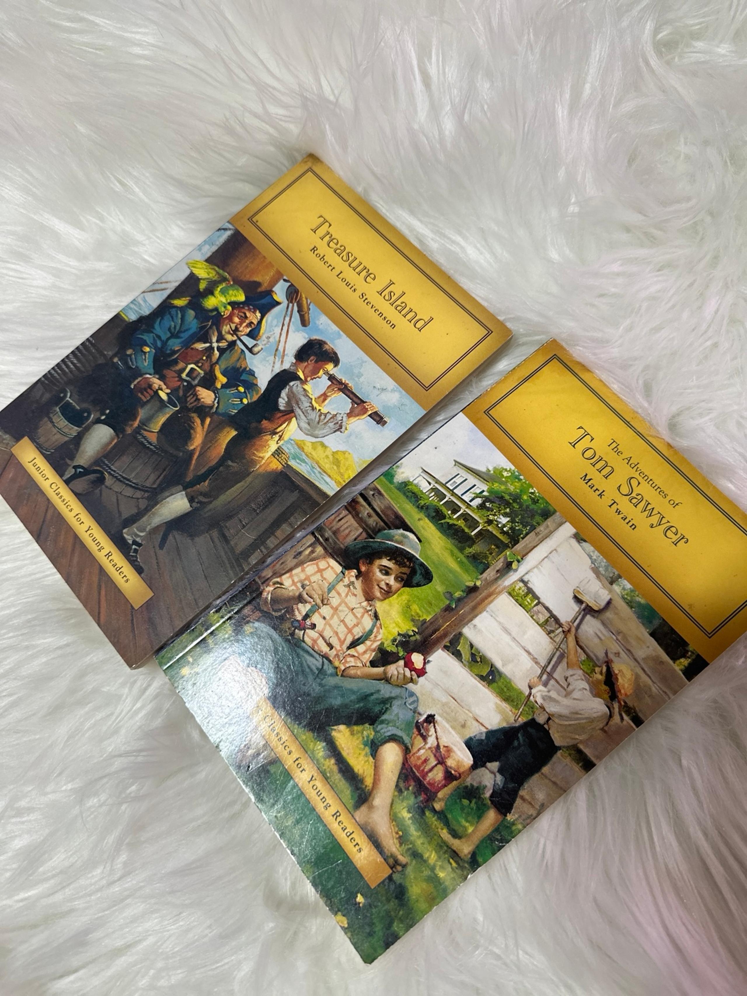Classic Books Tom Sawyer Mark Twain Treasure Island Stevenson Illustrated Young