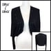 Cable & Gauge Black Sequin Shrug L NWT