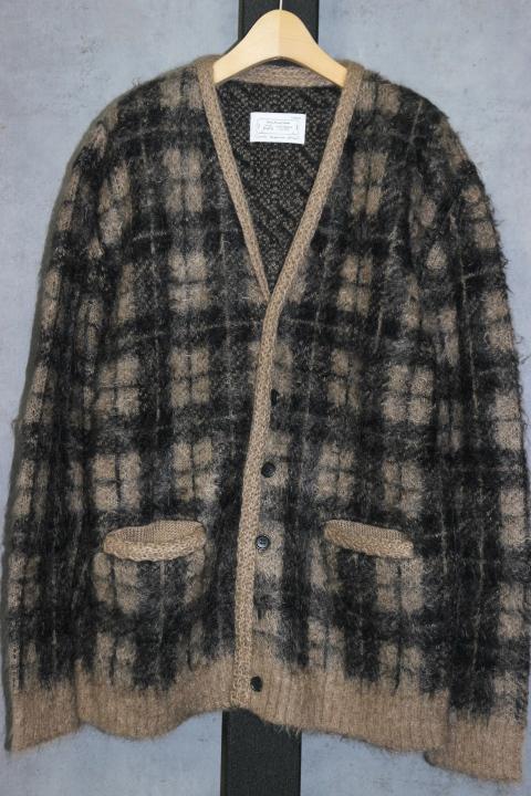 Rafu MIYAGI HIDETAKA Mohair Knit Cardigan Beige