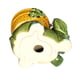 2 Majolica Style Lucky Bamboo Big Ear Trunk Up Elephant Basket Planters