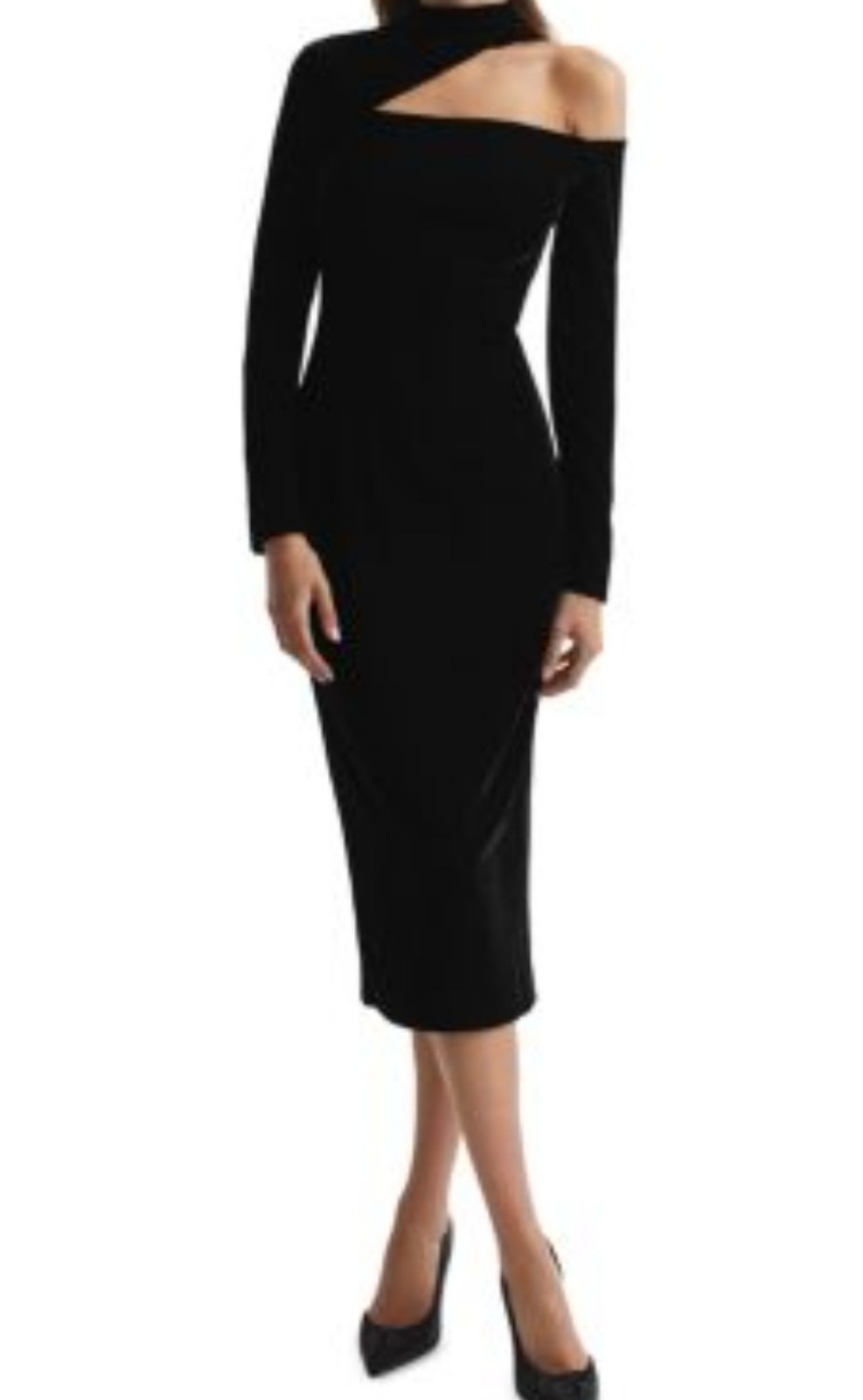 Reiss Tatiana Velvet Dress