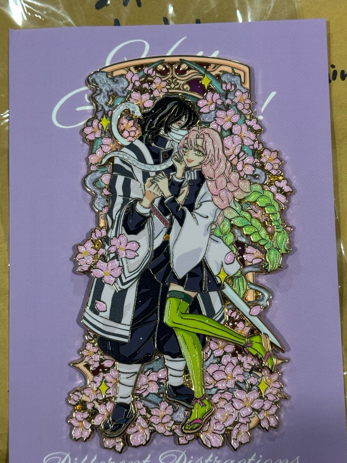 Demon Slayer Obanai and Mitsuri PoP pin