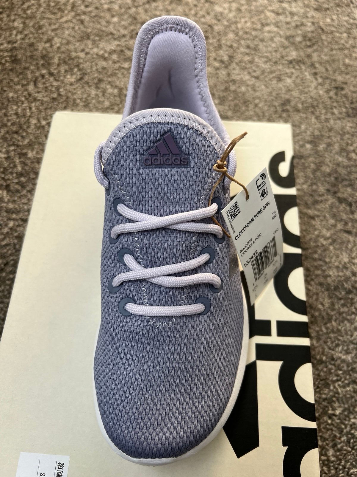 Adidas girls cloudfoam pure size 2