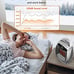 Brightown Portable Space Heater 1500W Oscillating Electric Heater with Timer