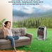 Brightown Portable Space Heater 1500W Oscillating Electric Heater with Timer