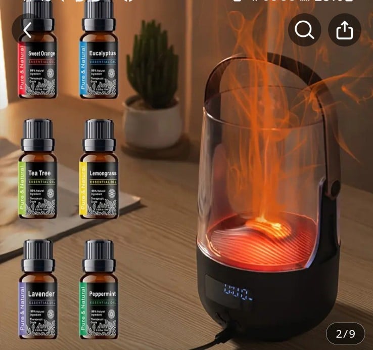 NEW! Aroma diffuser & humidifier + 6 oils