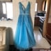Blue A-Line Prom Dress