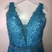 Blue A-Line Prom Dress