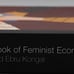 The Routledge Handbookof Femisnist Economics 2023 ISBN 9780367759896