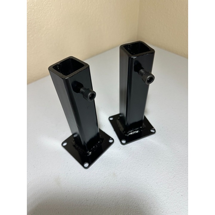 2 pack Railing REPAIR Base covers 6 1/2 Slip OVER RAILS 1 loose rusty POSTS