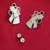 Vintage Genuine Gemstone 925 Earrings