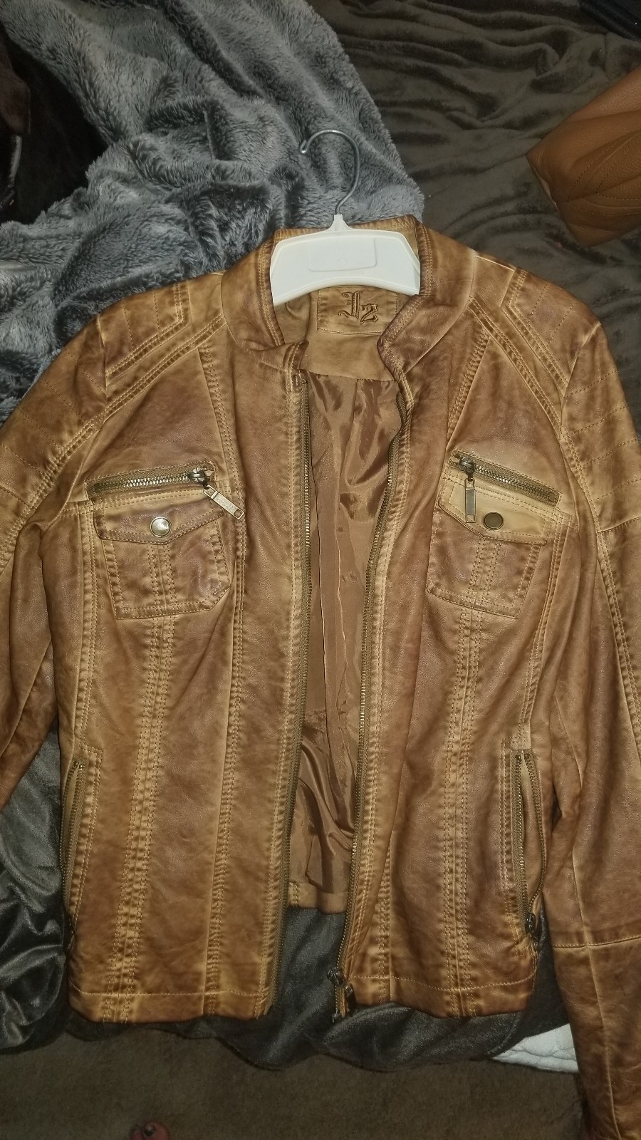 L2 Faux Leather Jacket
