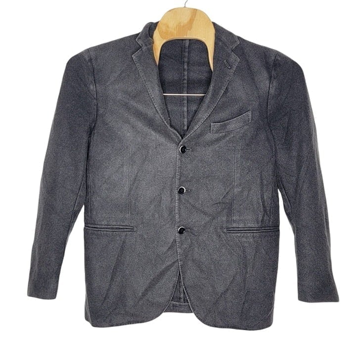 LARDINI Blazer Cashmere Men's EU 54 / US 44 Gray 3 Button Made in Italy