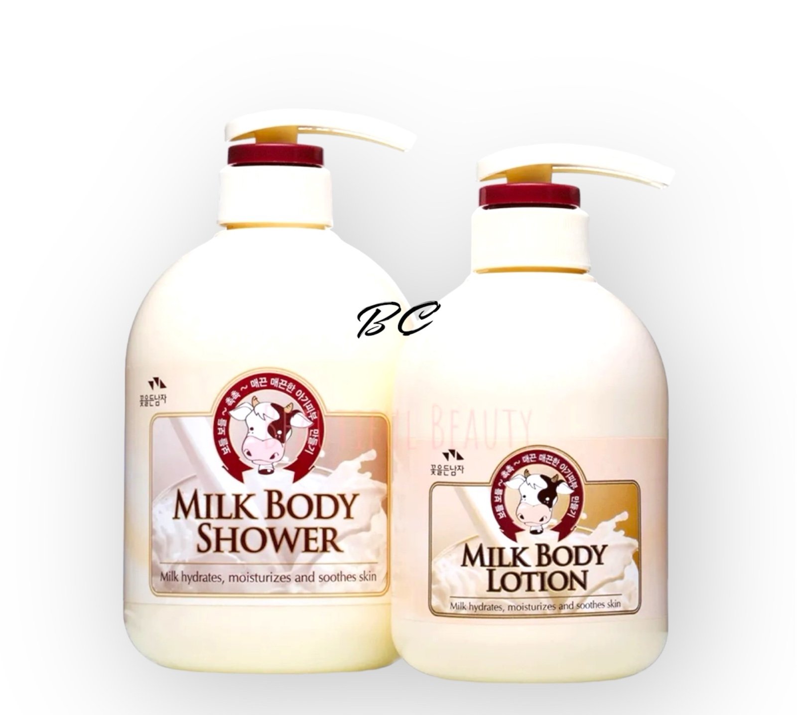 SOMANG MILK BODY SHOWER 750ml + BODY LOTION 500ml SET