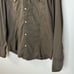 Ari Double Pocket cotton Western Rodeo Style Shirt Raw Hem Brown Men's XL