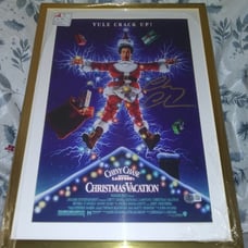 Christmas Vacation SIGNED movie poster