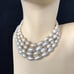 Vtg Laguna 4 Strand White Bead Necklace