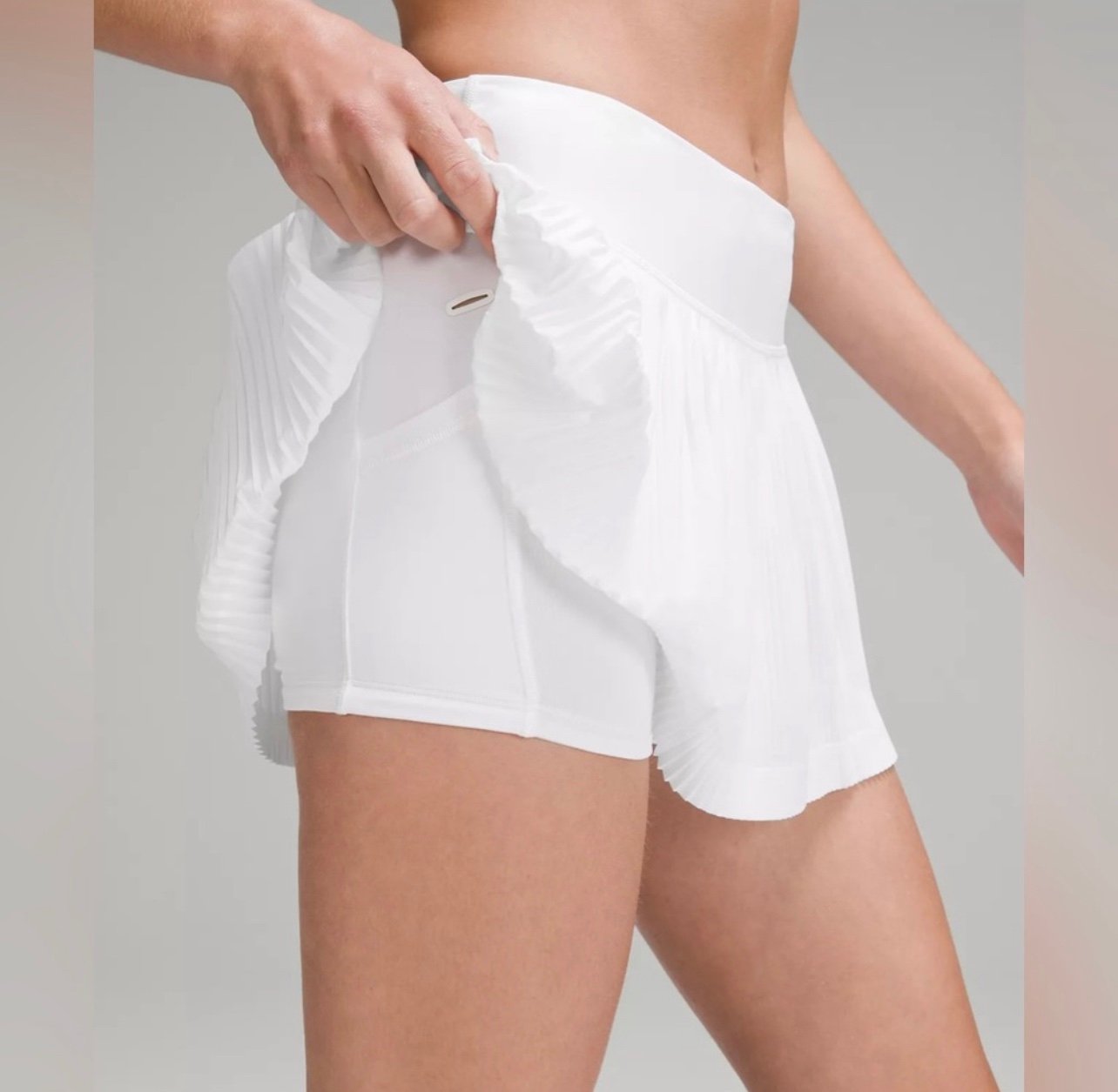 NWT Lululemon Pleat to Street Skirt White Sz 0