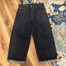 SCYE Wide Leg Raw Japanese Selvedge Denim Jeans Sz 34x26.5