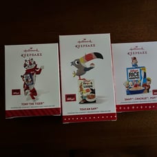 Hallmark ornaments Kellogg’s collection