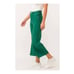 Dear John Womens High-Rise Cropped Wide-Leg Pants Size 27 Green Linen/Rayon
