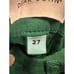 Dear John Womens High-Rise Cropped Wide-Leg Pants Size 27 Green Linen/Rayon
