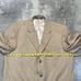 Jos A Bank Sport Coat 46R Mens Cream Camel Hair Executive 3 Button Blazer
