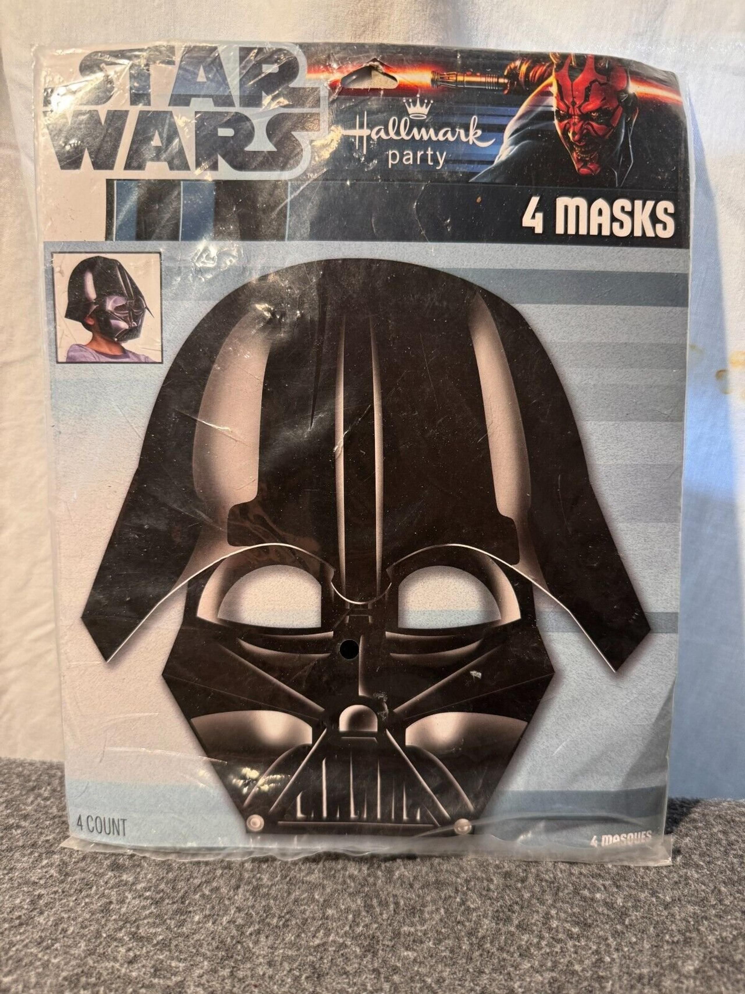 Kid's Star Wars Party Masks includes 4 Paper Masks