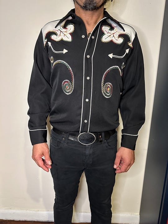 Vintage H Bar C Embroidered Western Shirt