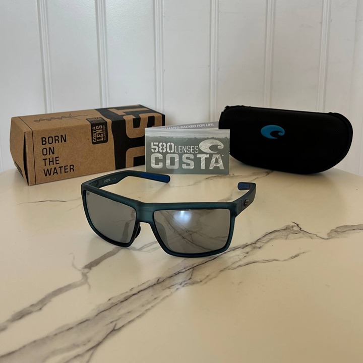 Costa Del Mar Rinconcito Sunglasses - Atlantic Blue Frame, Grey Mirror 580P Lens