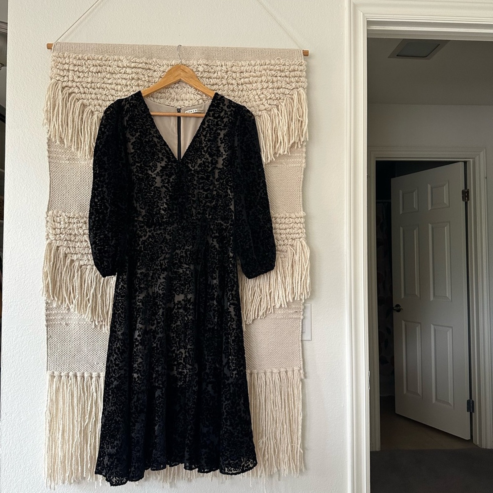 Alice + Olivia Coco Velvet Burnout Dress