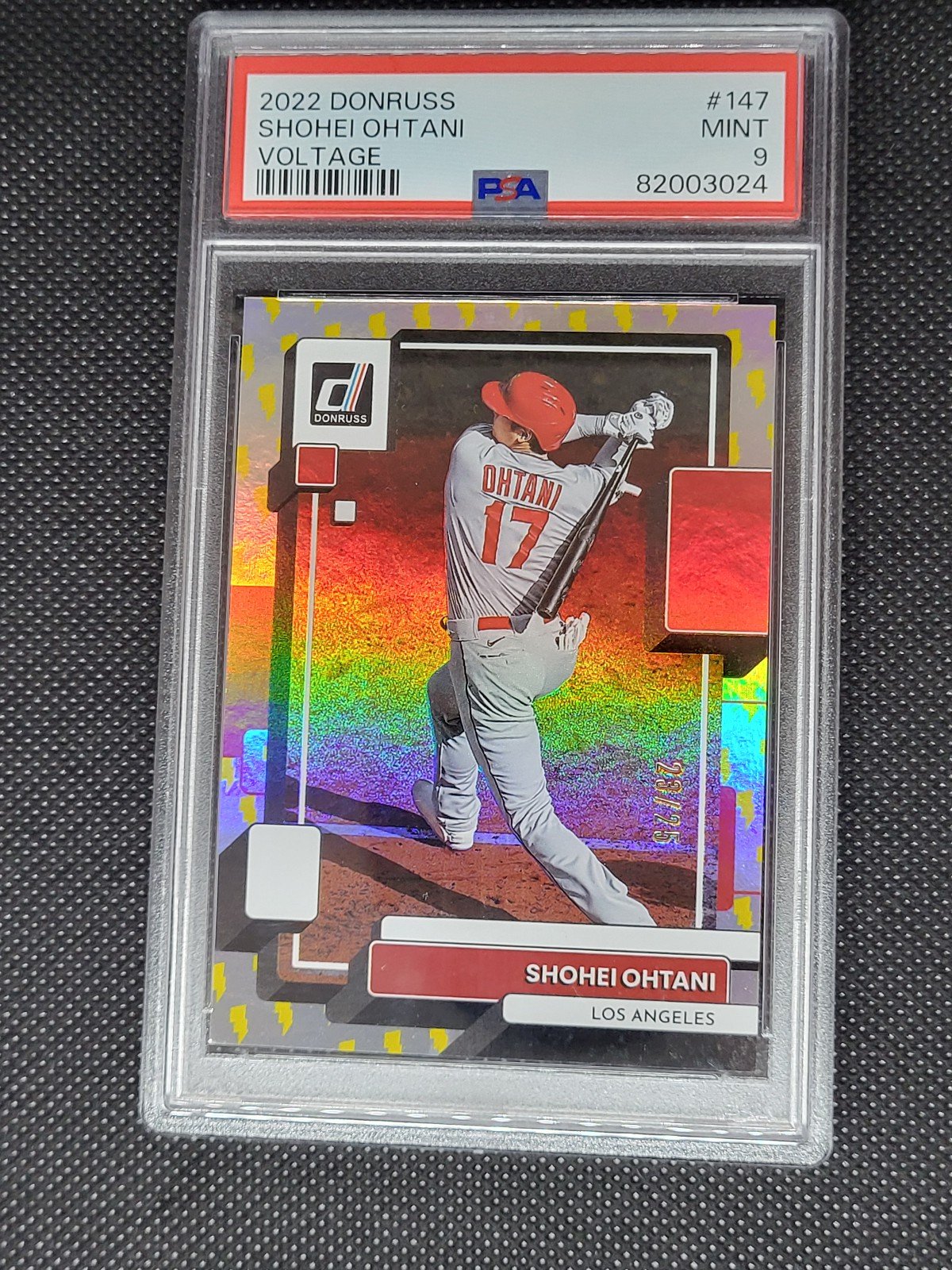 2022 donruss psa 9 Shohei Ohtani voltage 23/25
