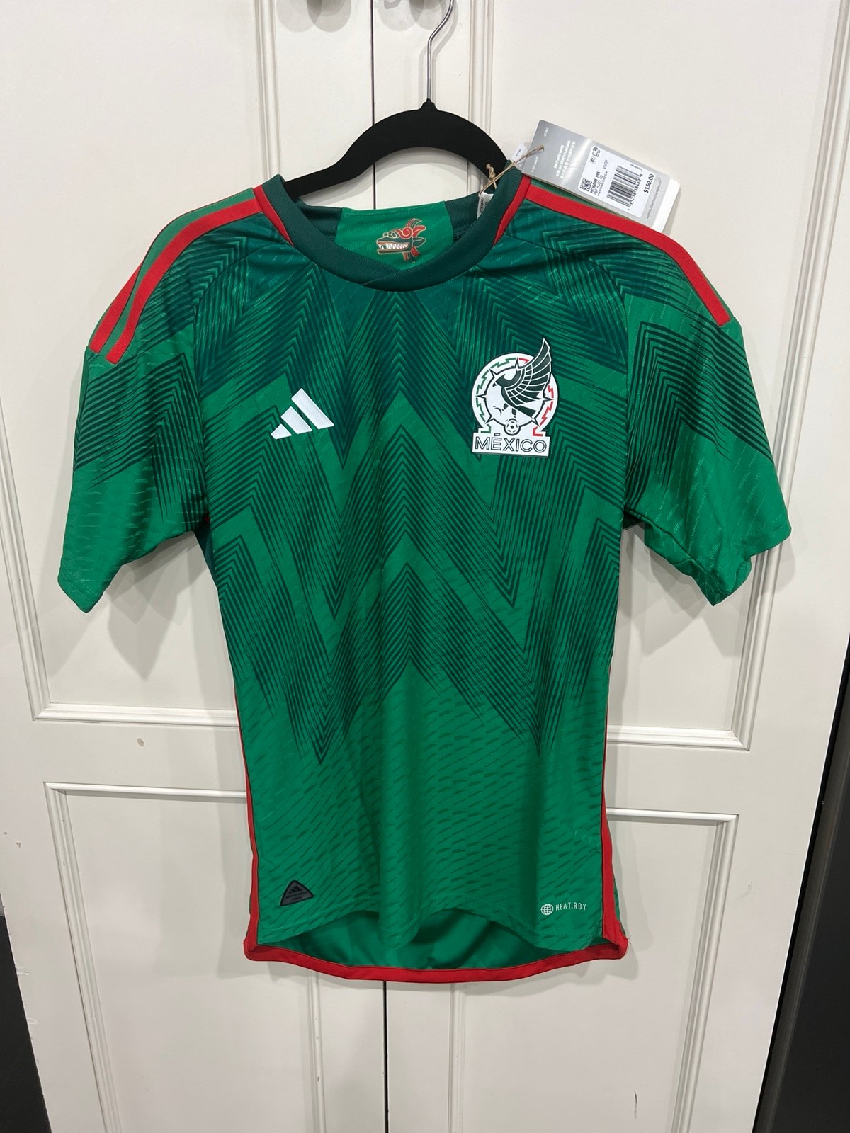 Adidas Mexico Authentic Home Jersey Size Small 2022 HD6898 Green NWT