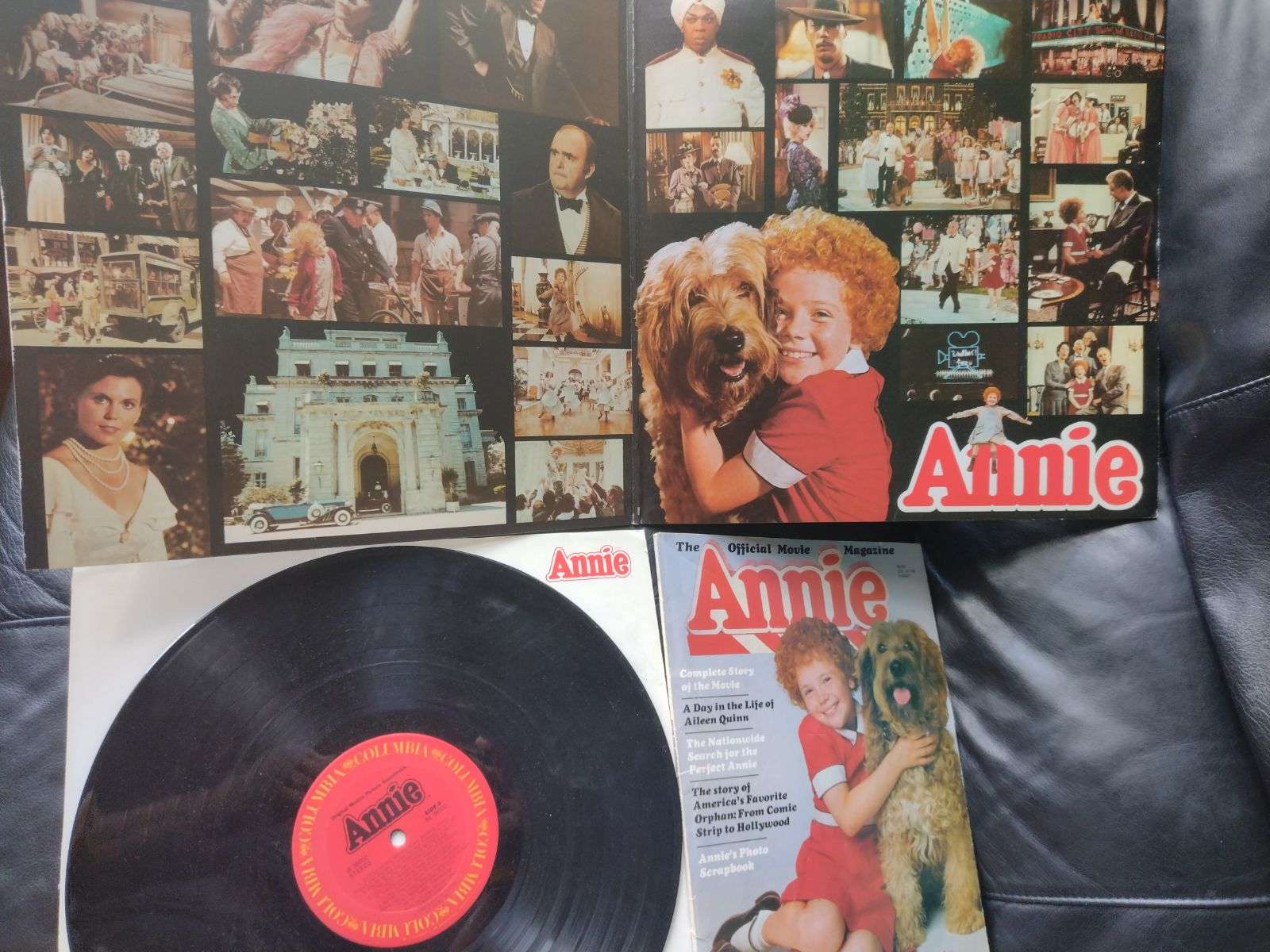 Vintage Annie Vinyl & Magazine Collectables Lot