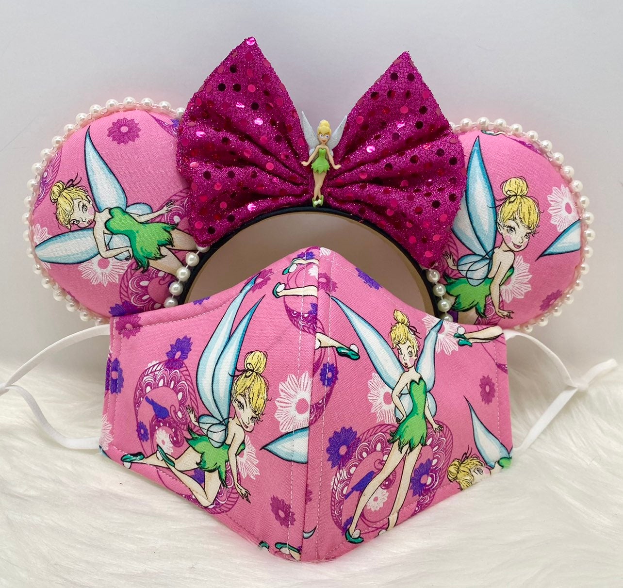 Rare Vintage Tinkerbell ears mask set